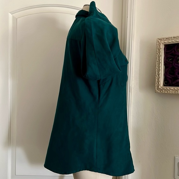 Croft & Barrow~2~Button Front Shirts / Green & Raspberry - Picture 9 of 16